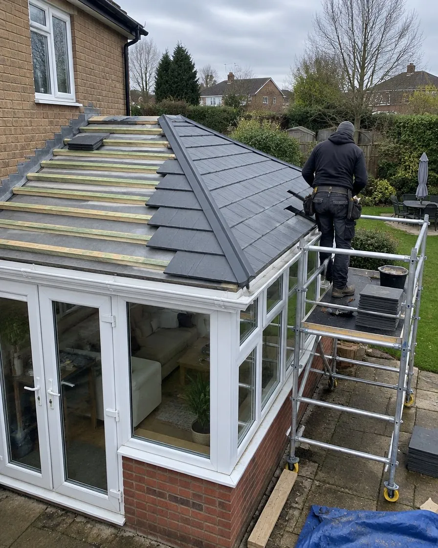 Conservatory roof replacement in Totnes